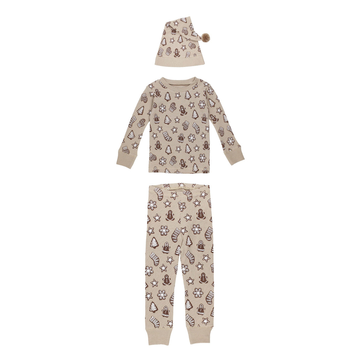 Holiday Thermal Long-Sleeve PJ & Cap Set