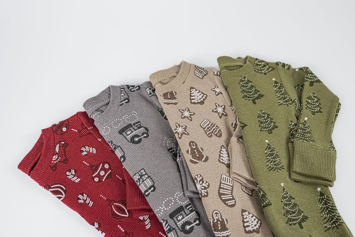 Holiday Thermal Long-Sleeve PJ & Cap Set