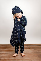 Snowy Night | Holiday Thermal Long-Sleeve PJ & Cap Set