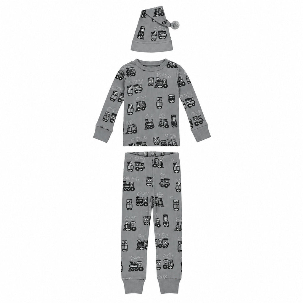 Holiday Thermal Long-Sleeve PJ & Cap Set