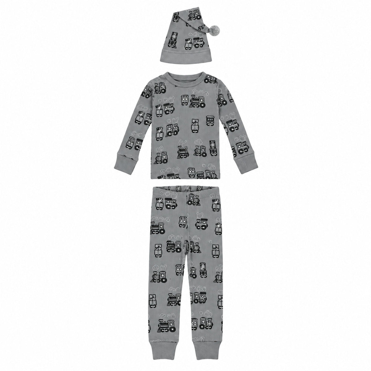 Holiday Thermal Long-Sleeve PJ & Cap Set