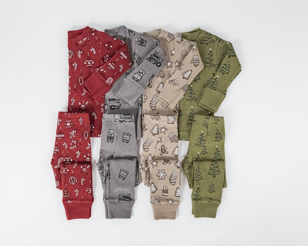 Holiday Thermal Long-Sleeve PJ & Cap Set