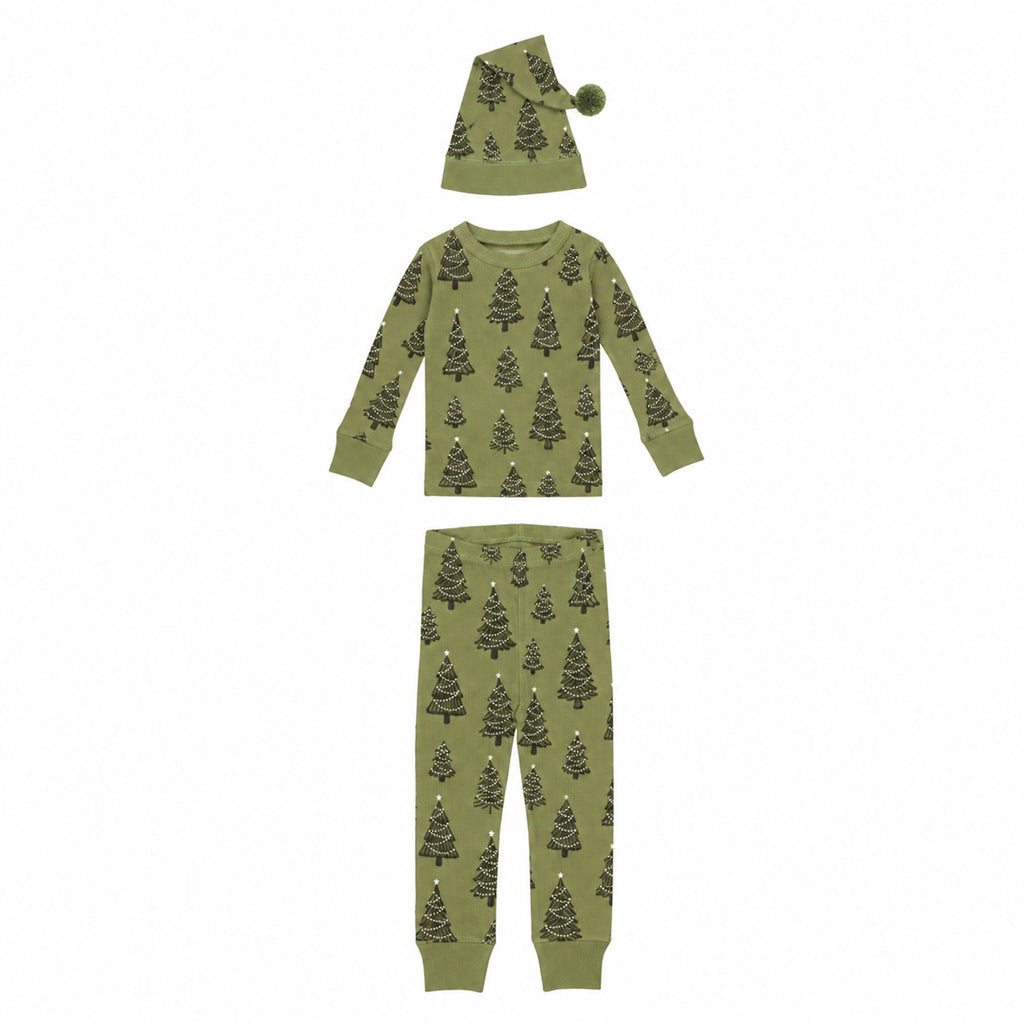 Holiday Thermal Long-Sleeve PJ & Cap Set