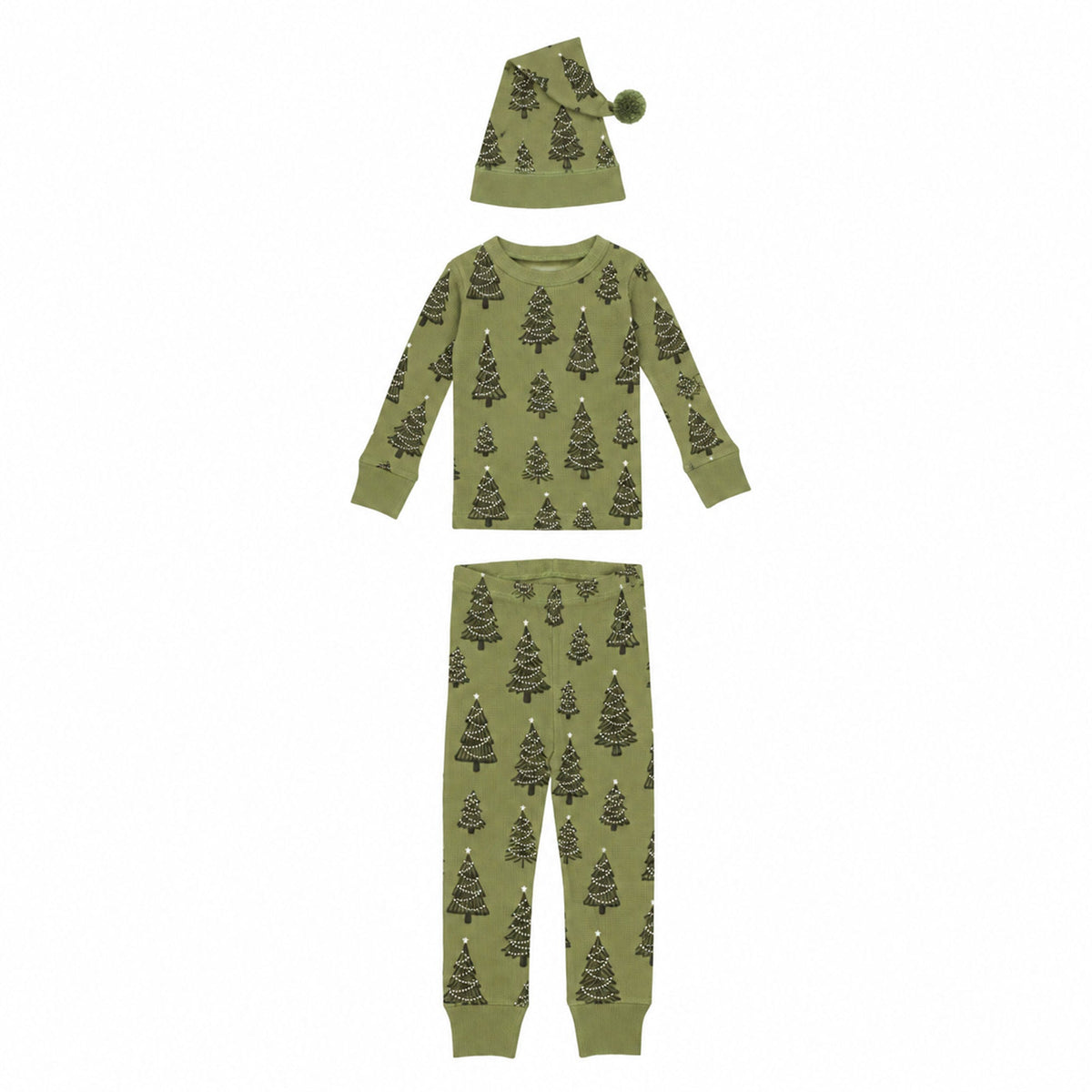 Holiday Thermal Long-Sleeve PJ & Cap Set
