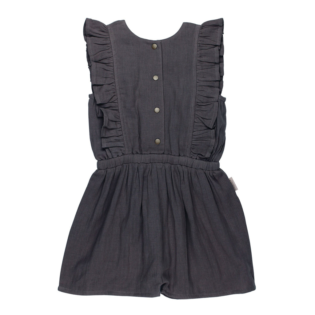 Chia Seed | Kids' Organic Muslin Ruffle Jumper