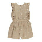 Oatmeal Sailboat | Kids' Organic Muslin Ruffle Jumper