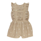 Oatmeal Sailboat | Kids' Organic Muslin Ruffle Jumper
