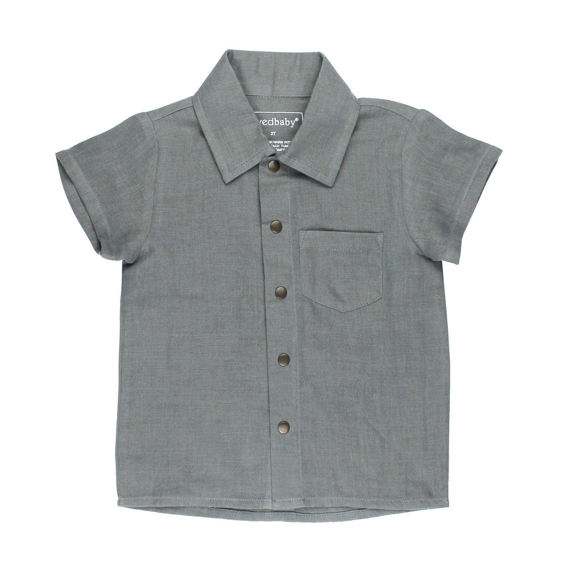 Moonstone | Kids' Muslin Button-Up S/Sleeve