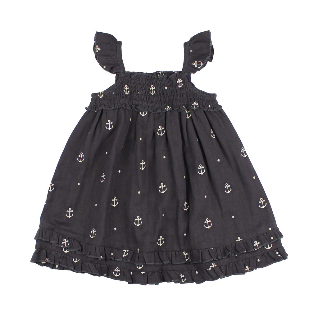 Chia Anchor | Kid's Organic Muslin Summer Dress