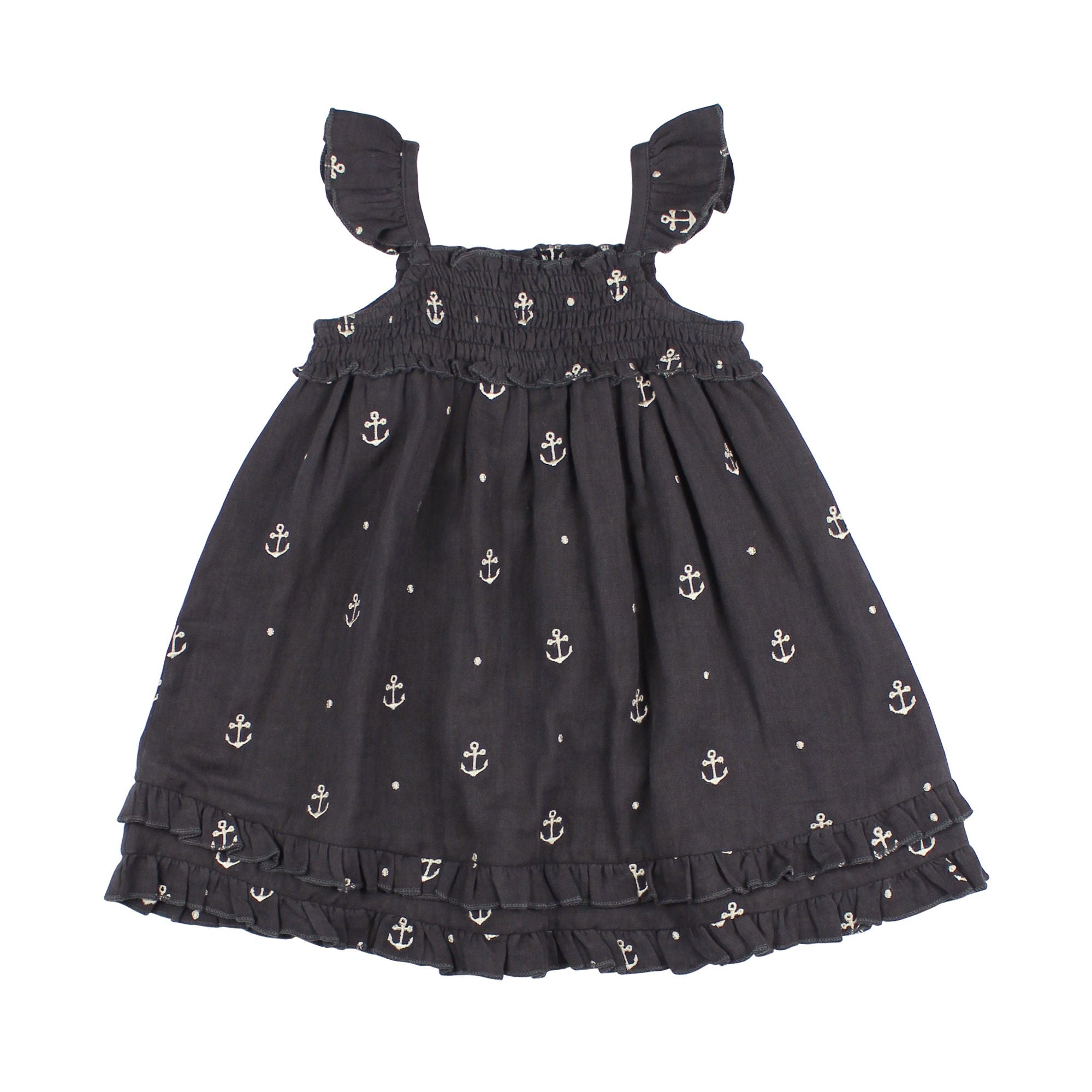 Chia Anchor | Kid's Organic Muslin Summer Dress