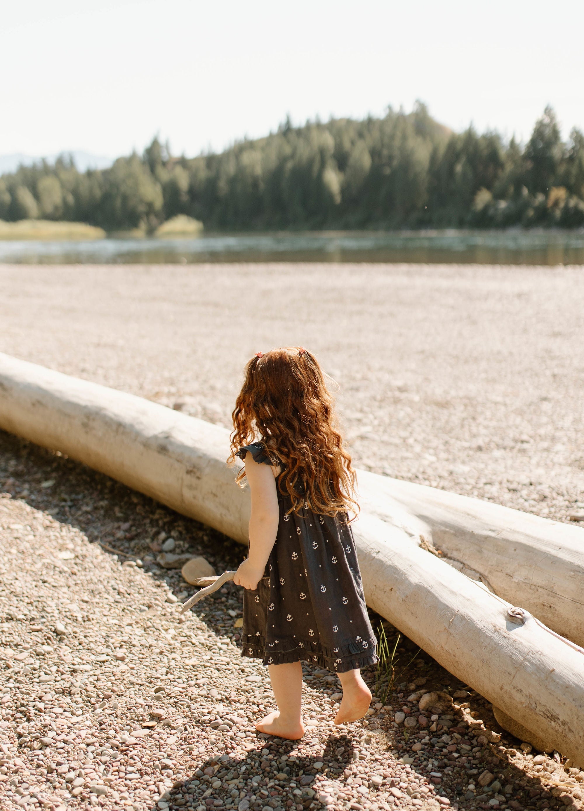 Chia Anchor | Kid's Organic Muslin Summer Dress