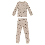 Oatmeal Pinecone | Kids' Organic PJ Set