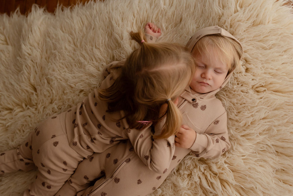 Oatmeal Pinecone | Kids' Organic PJ Set