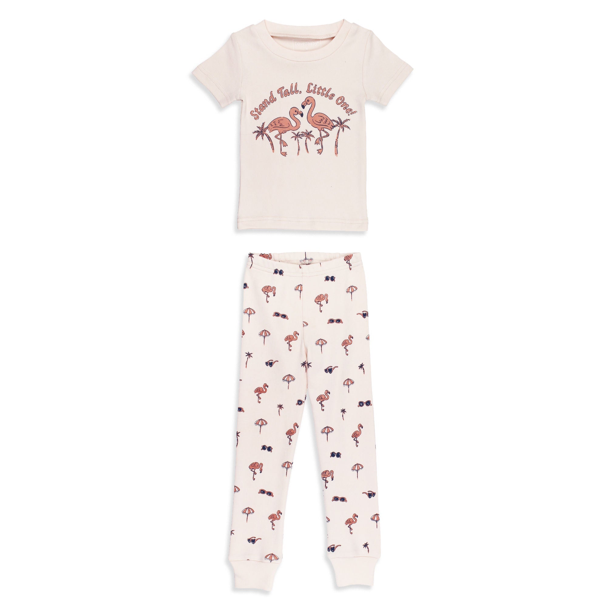 Flamingo | Kids' Organic S/Sleeve PJ Set