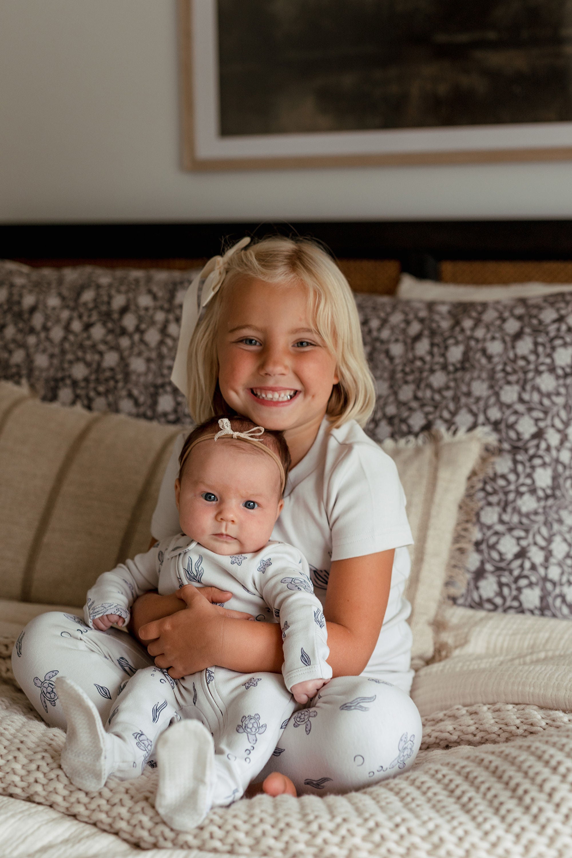 Sea Turtle | Kids' Organic S/Sleeve PJ Set
