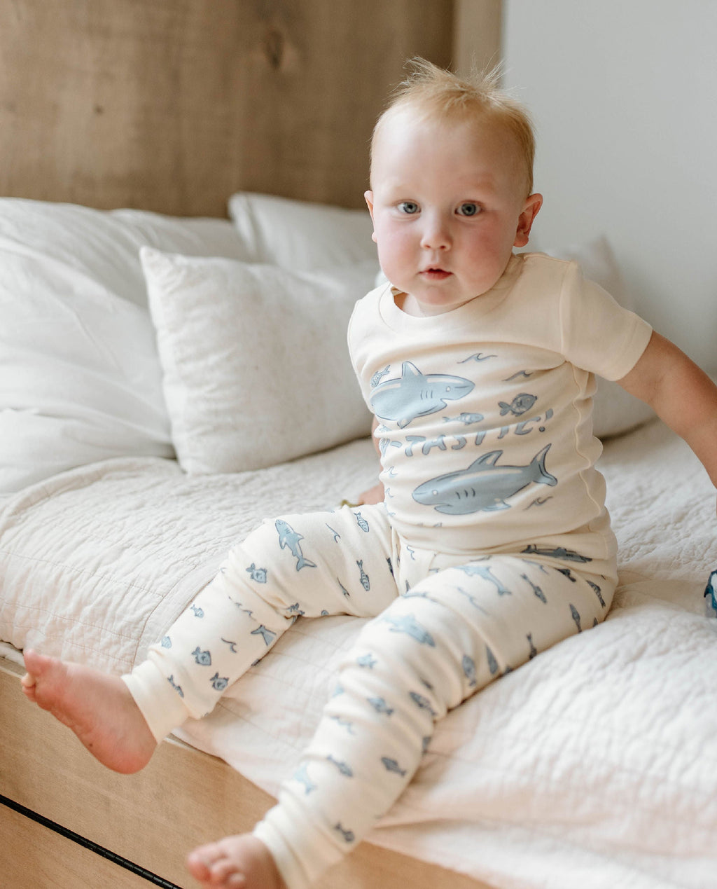 Shark | Kids' Organic S/Sleeve PJ Set