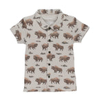 Bison | Kids' Organic Button-Up S/Sleeve
