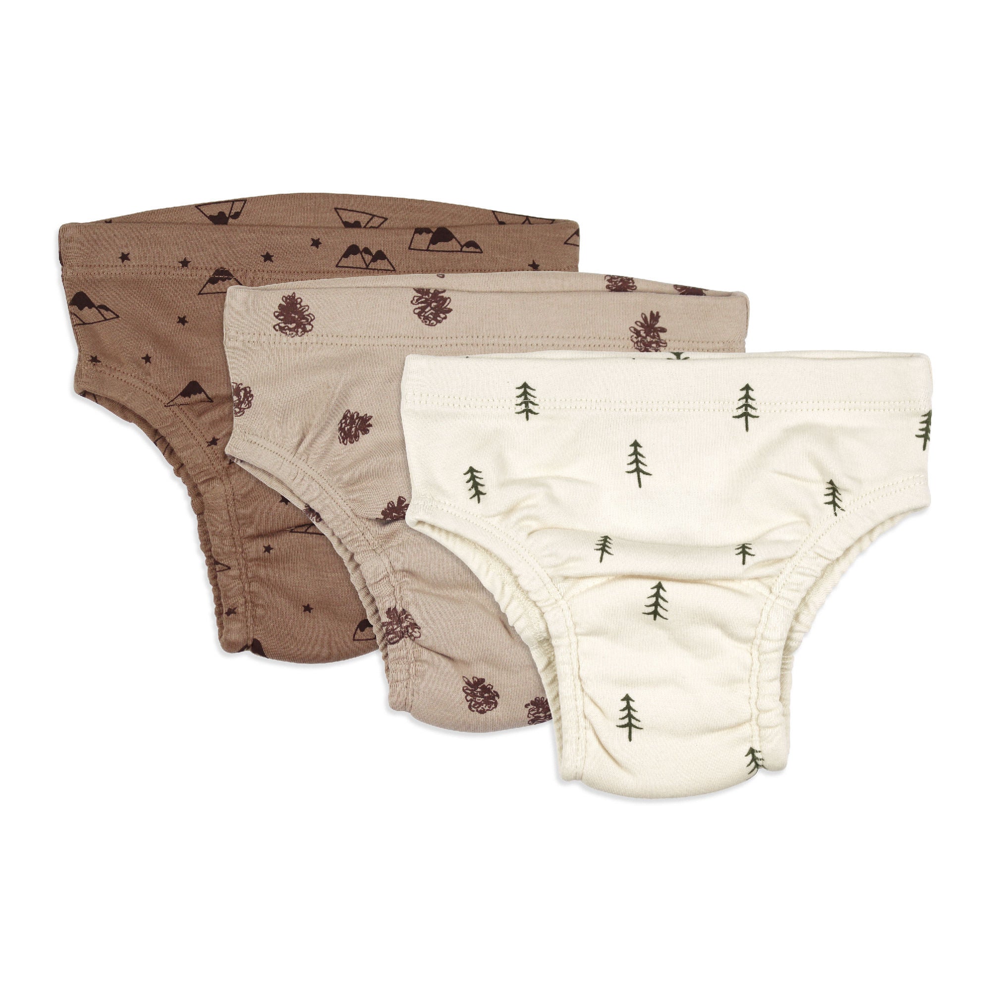 Pine & Peak | Organic Potty-Training Briefs, 3-Pack (BOX SET)