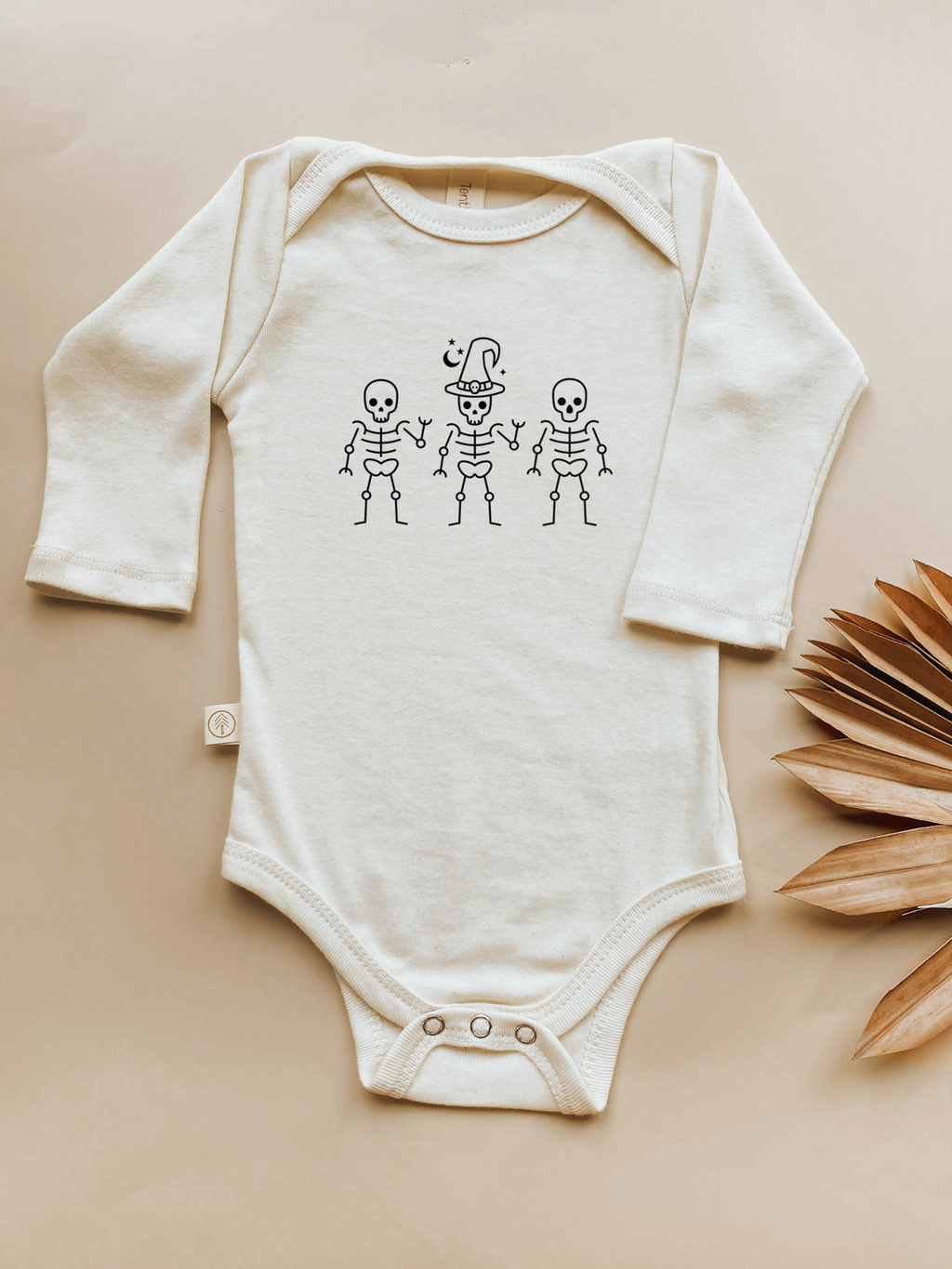 Skeletons Organic Bodysuit Long Sleeve