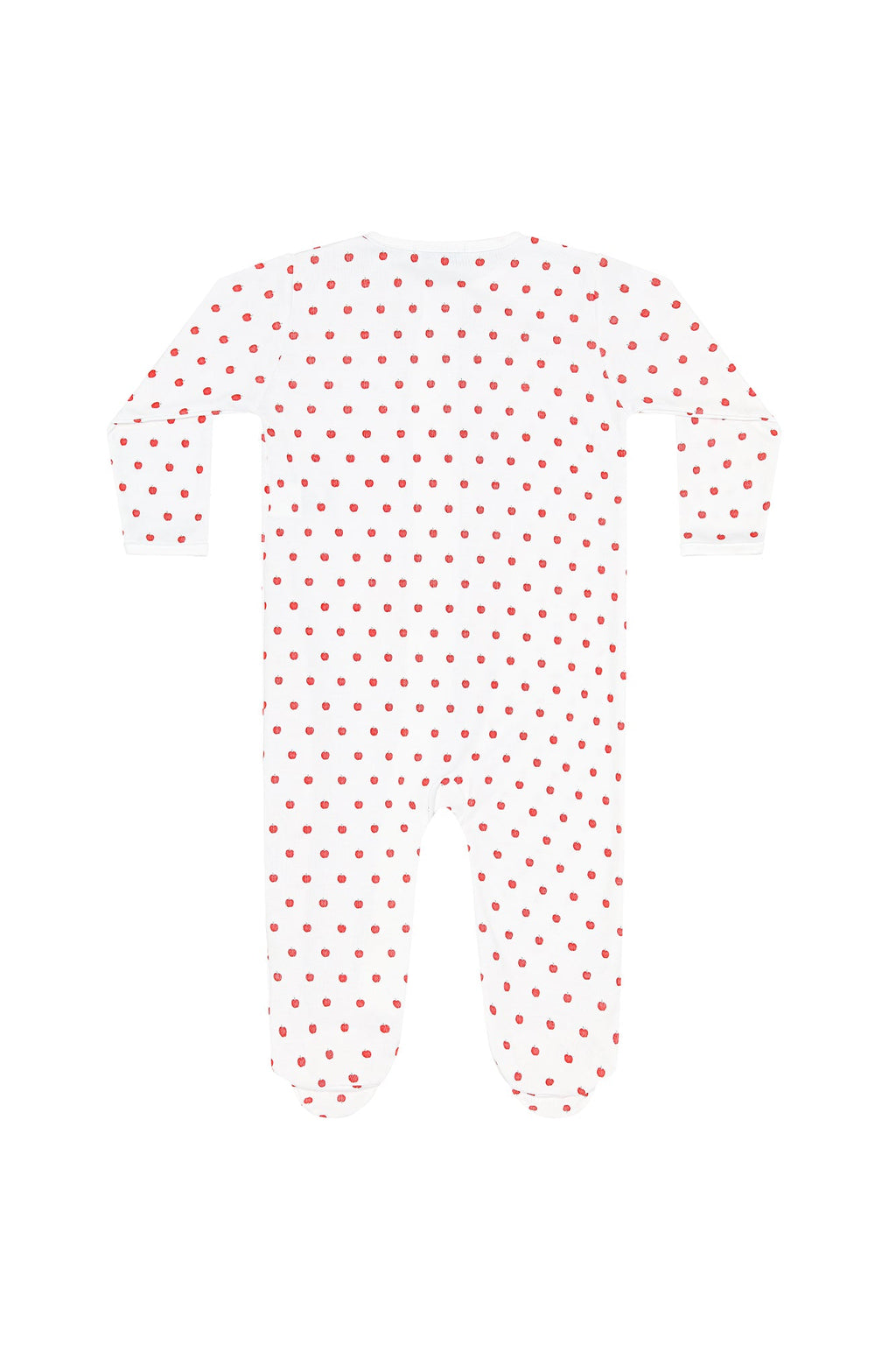 Little Apples Zipper Footie