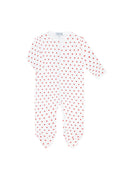 Little Apples Zipper Footie