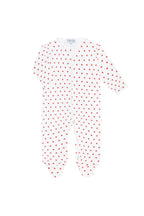 Little Apples Zipper Footie