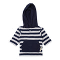 Navy/Light Gray Stripe | Organic Hoodie