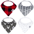 Set de baberos tipo bandana estilo leñador