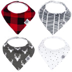 Set de baberos tipo bandana estilo leñador
