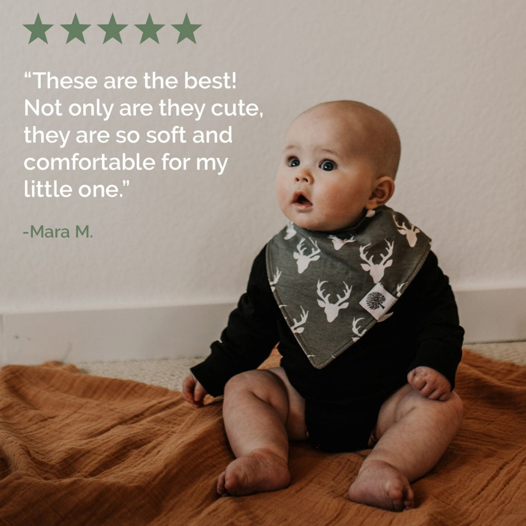 Set de baberos tipo bandana estilo leñador