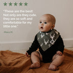 Set de baberos tipo bandana estilo leñador