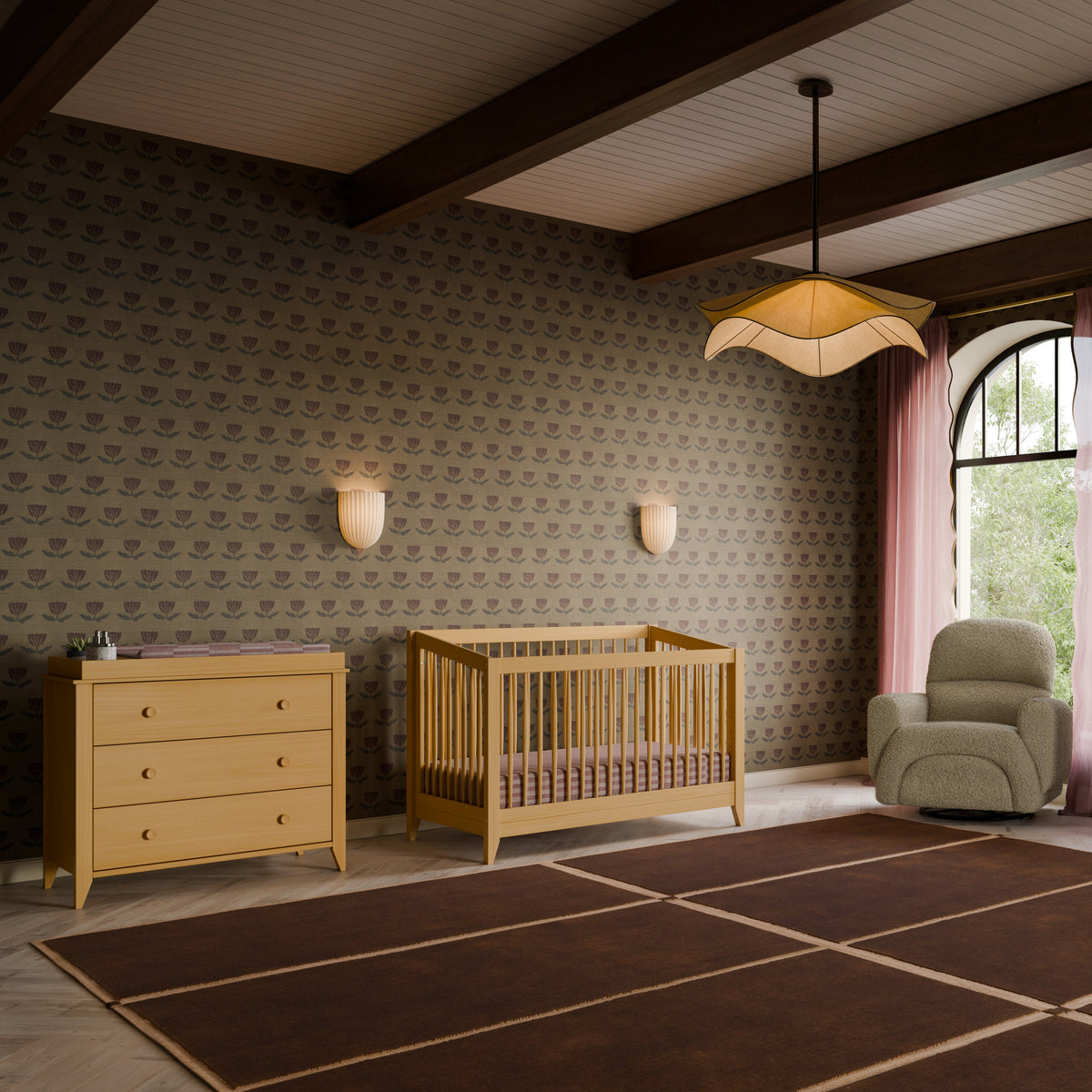 Sprout 4-in-1 Convertible Crib with Toddler Bed Conversion Kit