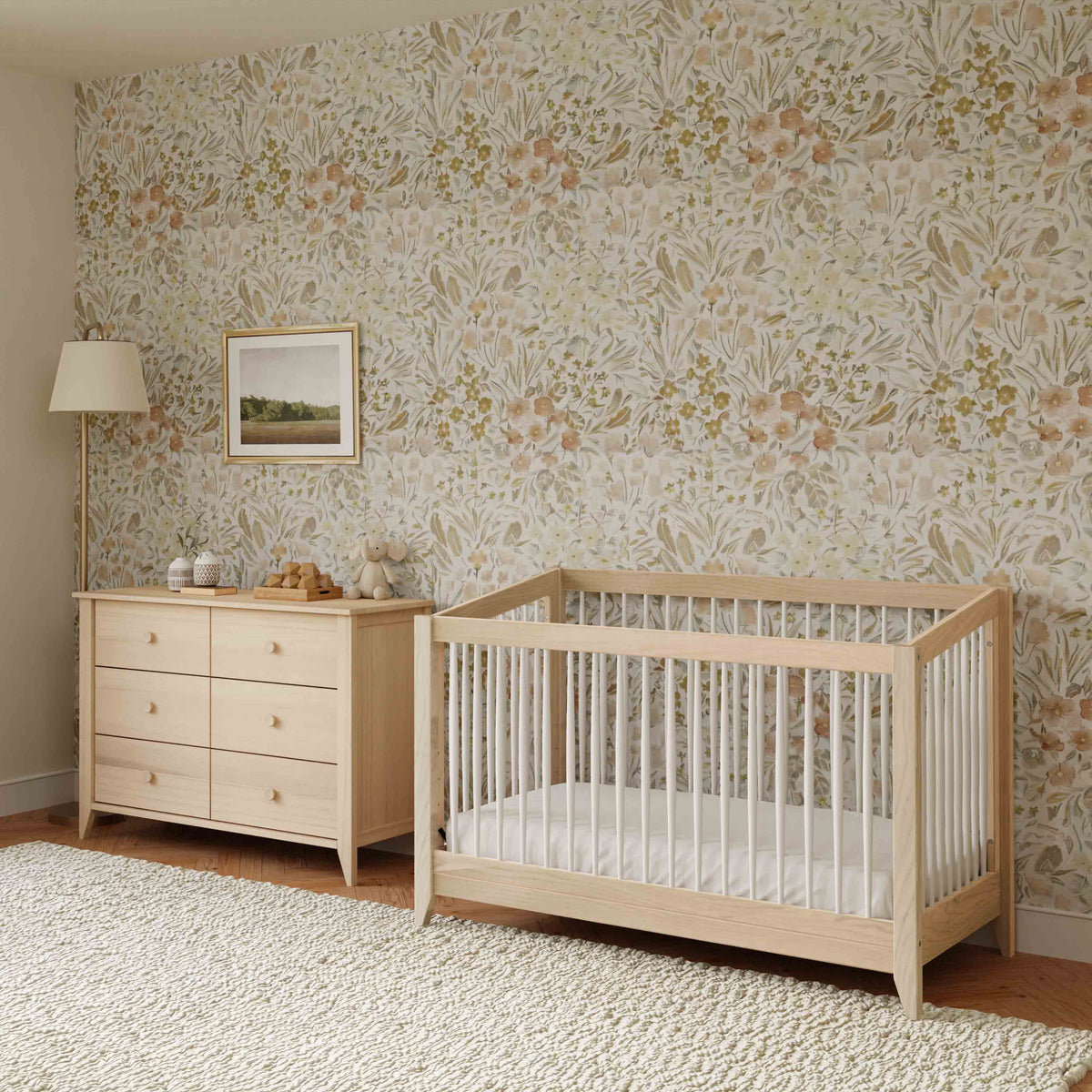 Cuna convertible 4 en 1 Sprout con kit de conversión a cama para niños pequeños