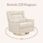 Kiwi Plus Chair and a Half Power Recliner and Swivel Glider with Power Adjustable Headrest and USB Port