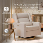 Kiwi Plus Chair and a Half Power Recliner and Swivel Glider with Power Adjustable Headrest and USB Port