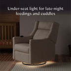 Kiwi Deluxe Power Recliner and Swivel Glider with Heat and Massage