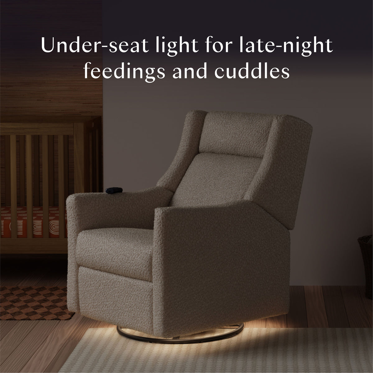 Kiwi Deluxe Power Recliner and Swivel Glider with Heat and Massage