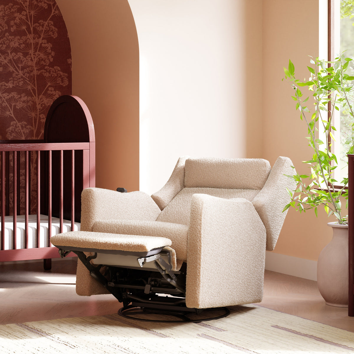 Kiwi Deluxe Power Recliner and Swivel Glider with Heat and Massage