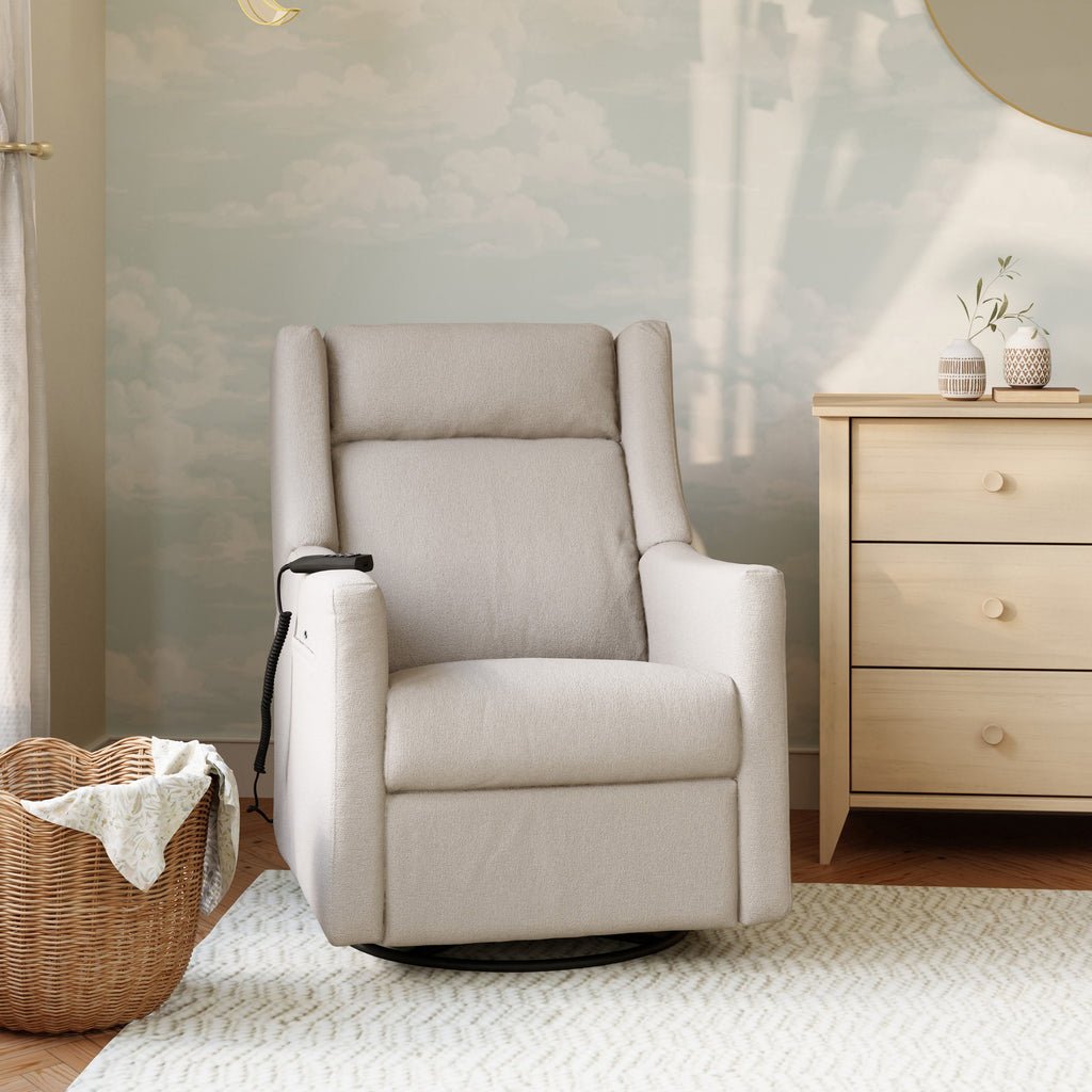 Kiwi Deluxe Power Recliner and Swivel Glider with Heat and Massage