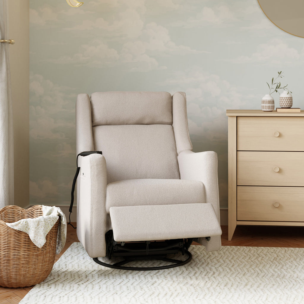 Kiwi Deluxe Power Recliner and Swivel Glider with Heat and Massage