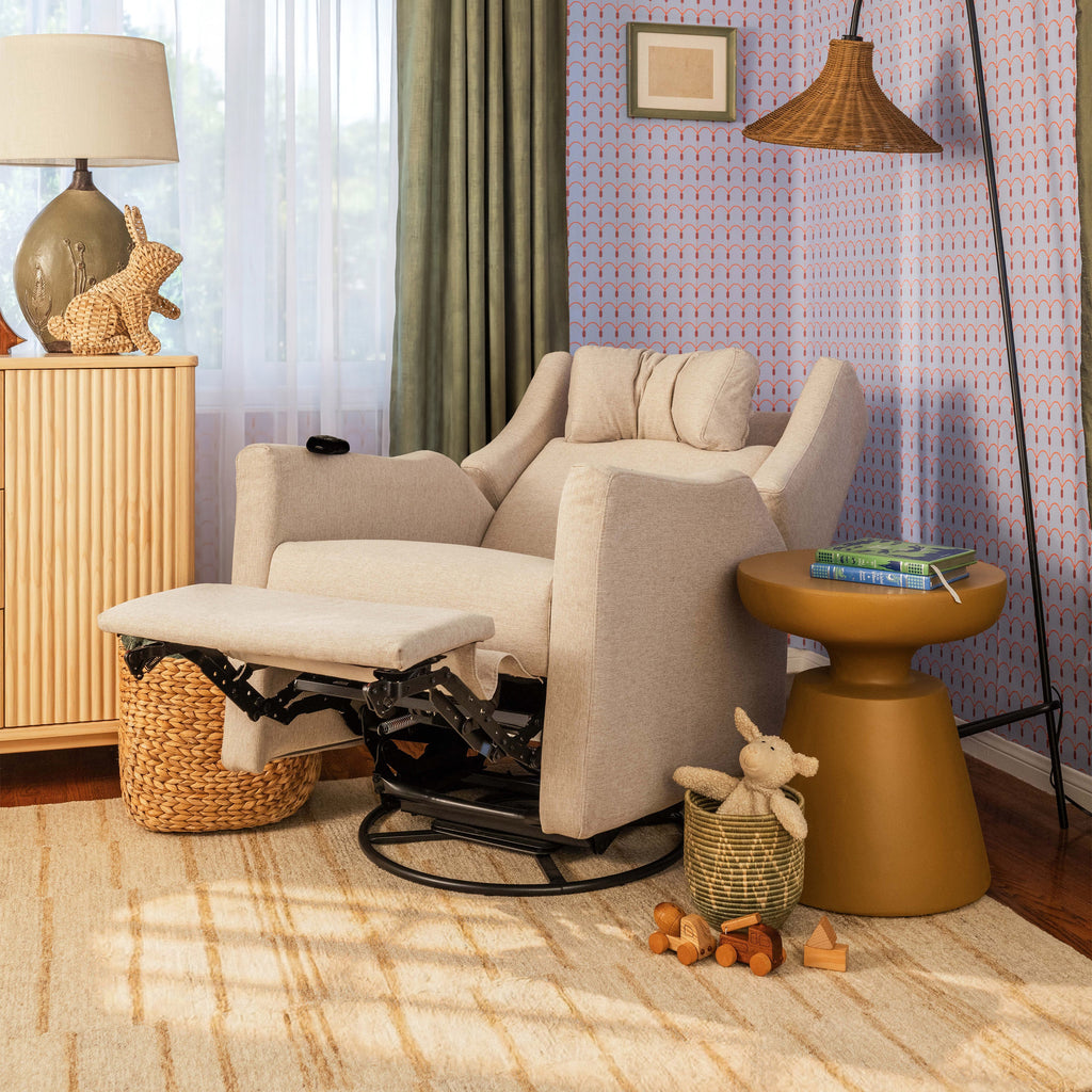 Kiwi Deluxe Power Recliner and Swivel Glider with Heat and Massage