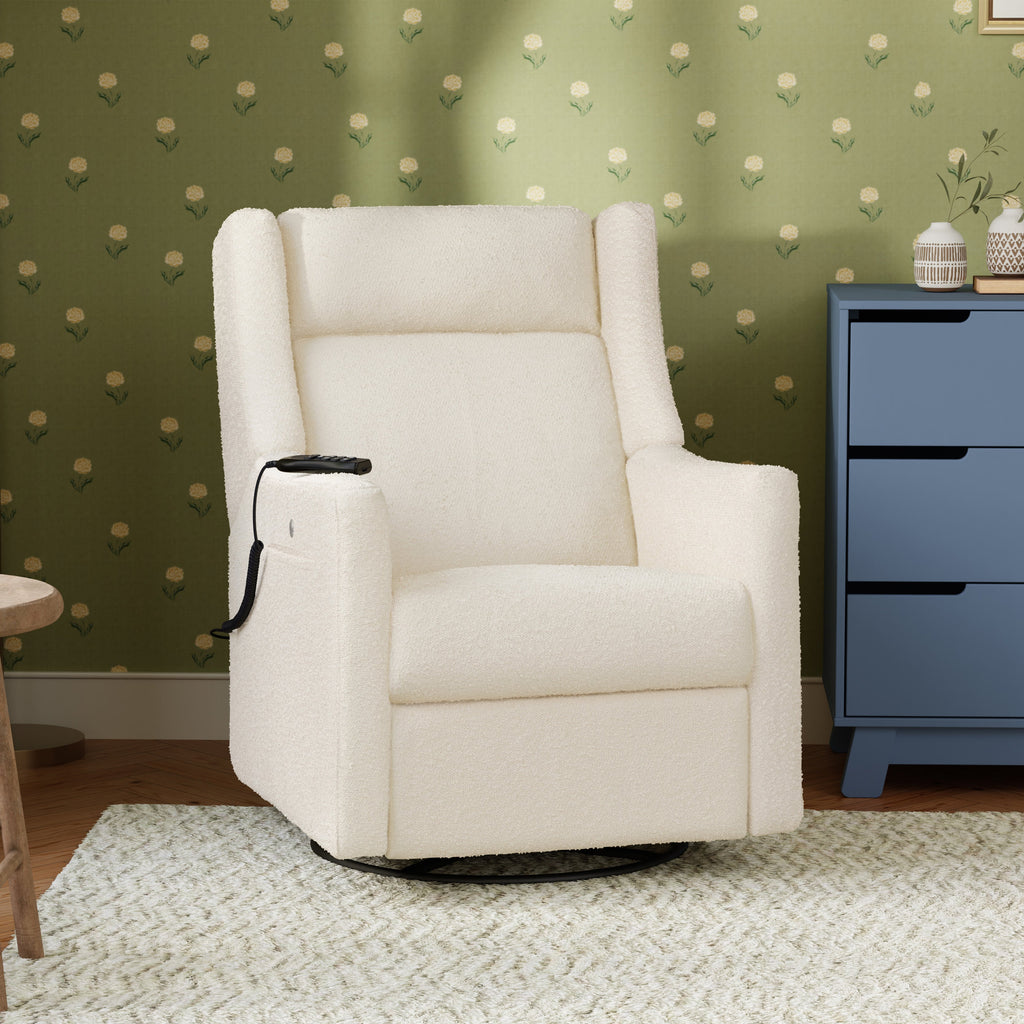 Kiwi Deluxe Power Recliner and Swivel Glider with Heat and Massage