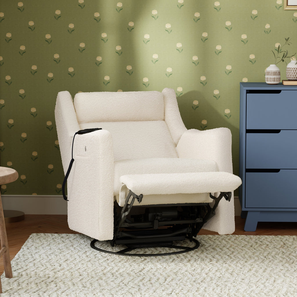 Kiwi Deluxe Power Recliner and Swivel Glider with Heat and Massage