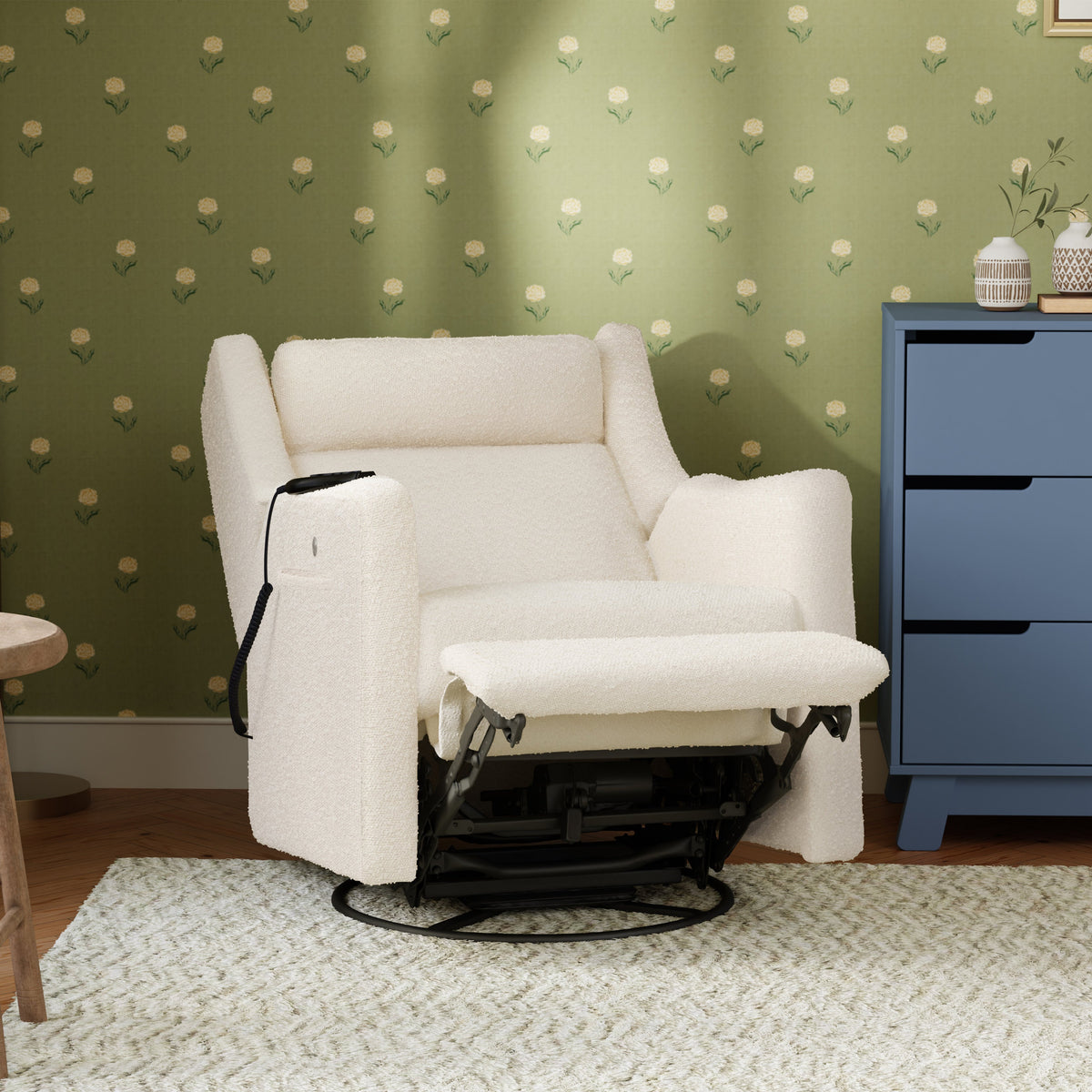 Kiwi Deluxe Power Recliner and Swivel Glider with Heat and Massage