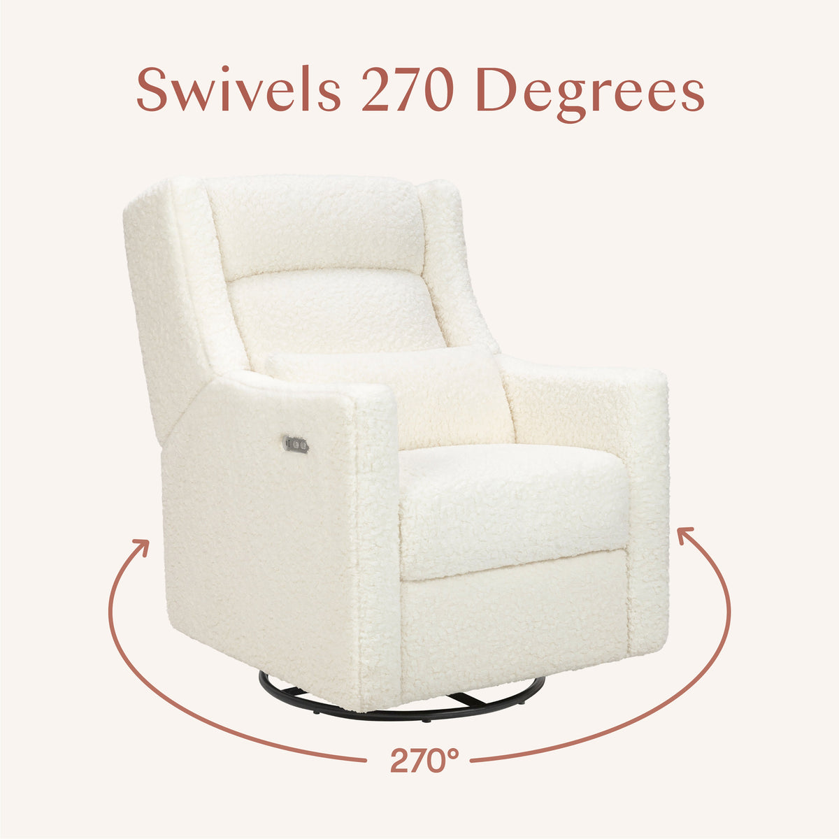 Kiwi Plus Power Recliner and Swivel Glider with Power Adjustable Headrest and USB Port