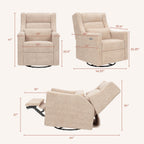 Kiwi Plus Power Recliner and Swivel Glider with Power Adjustable Headrest and USB Port
