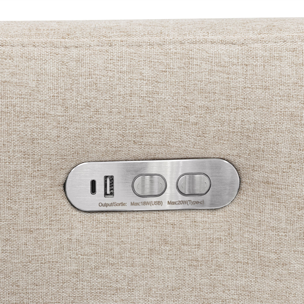 Kiwi Plus Power Recliner and Swivel Glider with Power Adjustable Headrest and USB Port