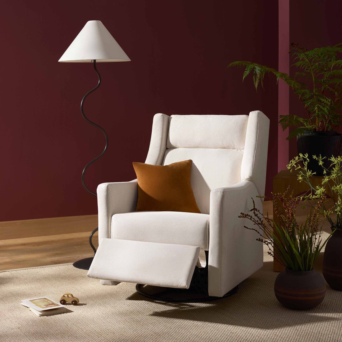 Kiwi Plus Power Recliner and Swivel Glider with Power Adjustable Headrest and USB Port