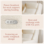 Kiwi Plus Power Recliner and Swivel Glider with Power Adjustable Headrest and USB Port