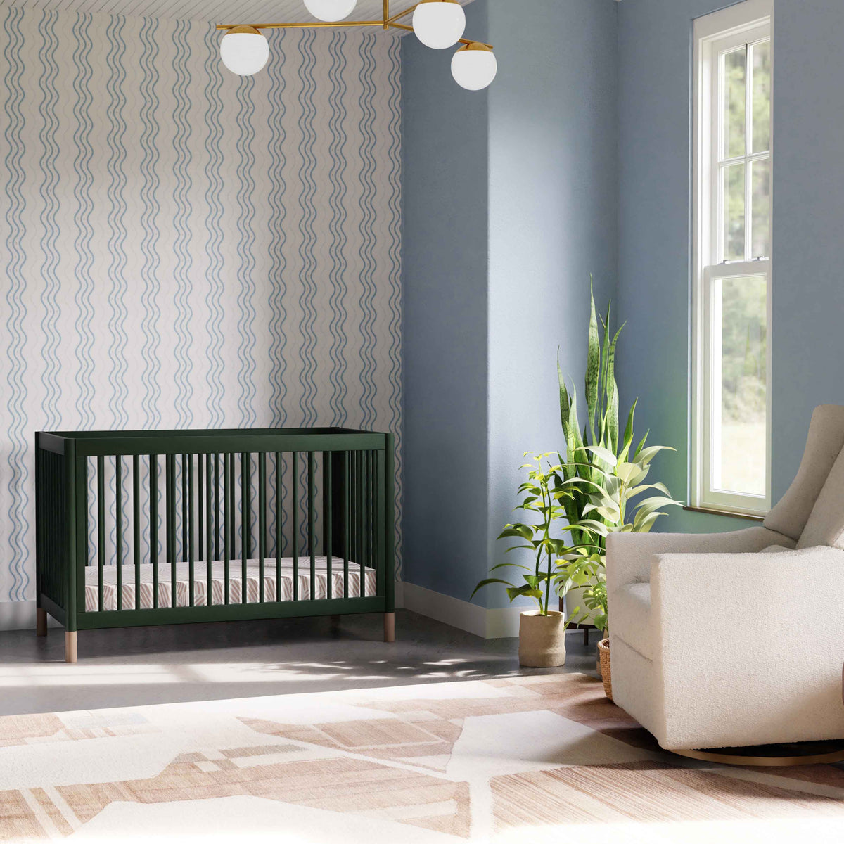 Cuna convertible 4 en 1 Gelato con kit de conversión a cama para niños pequeños